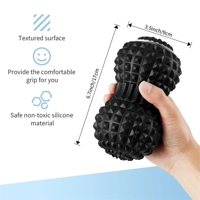 Electric Massage Peanut Ball 4-Speed Vibrating USB Rechargeable Sport Recovery Tool