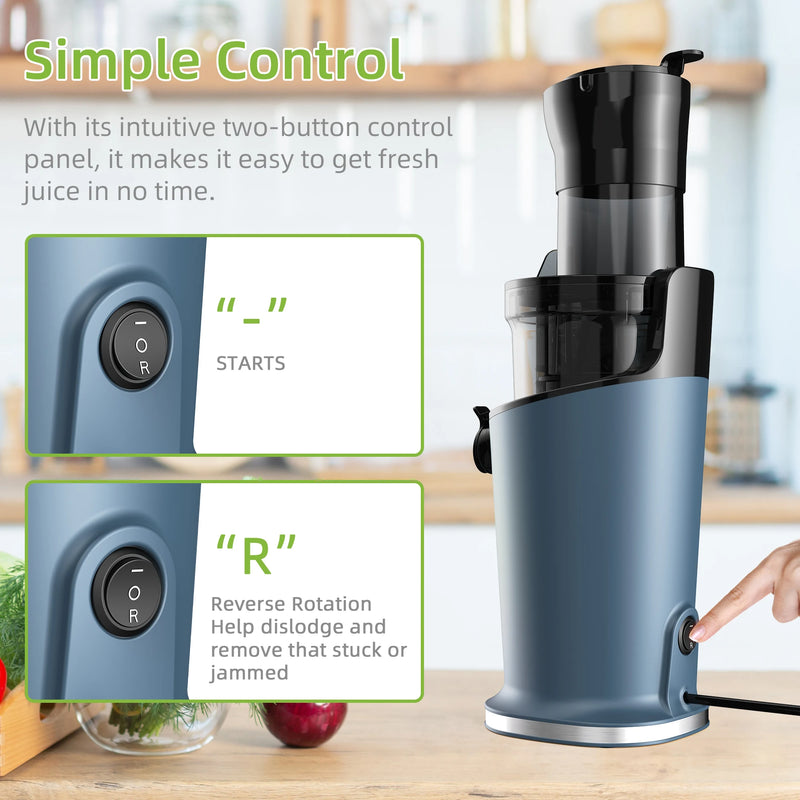 BioloMix Cold Press Juicer, Wide Chute & Quiet Motor | Fit Life Thrive