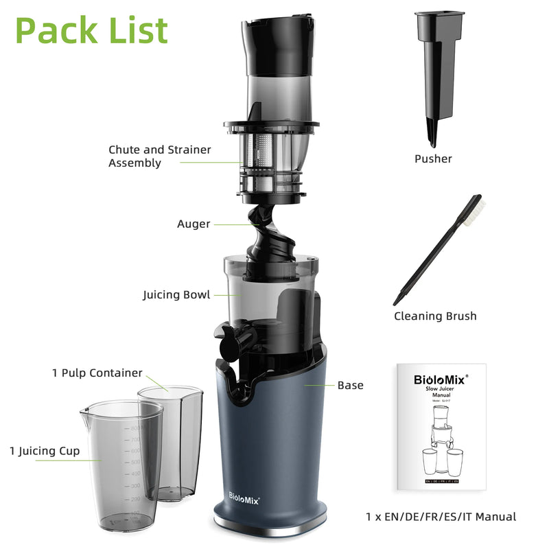 BioloMix Cold Press Juicer, Wide Chute & Quiet Motor | Fit Life Thrive