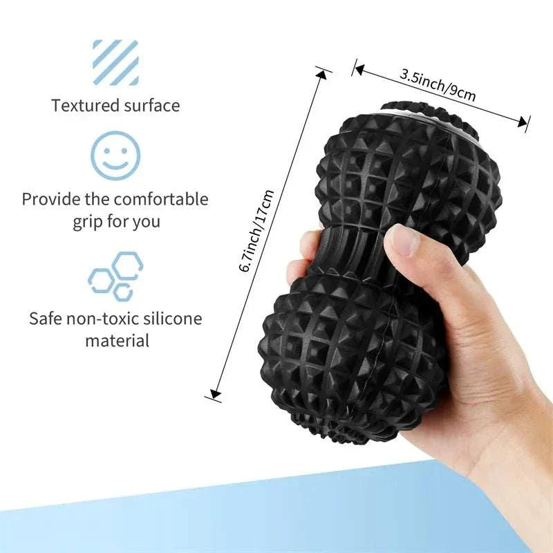 Massage Peanut Ball with textured surface and ergonomic design for deep tissue relaxation.