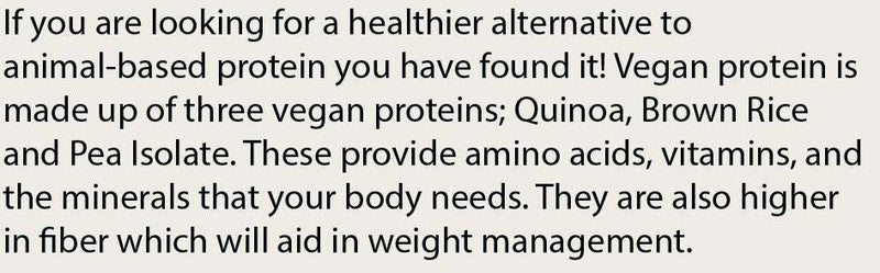 Plant based protein powder with vanilla flavor and MCT oil for digestive health and muscle recovery.